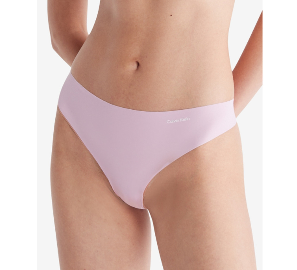 Calvin Klein Women's Invisibles Thong Underwear Muave Size S 2858